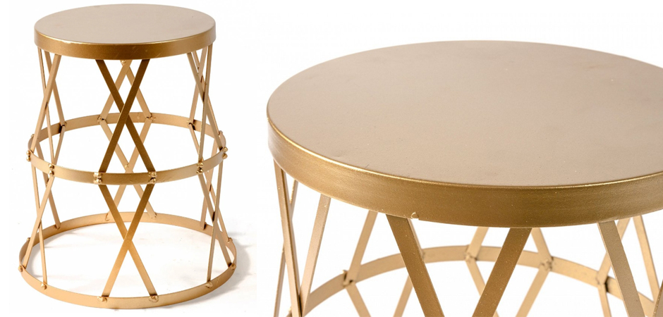 Приставной стол Metal Round Drum Приставной стол Metal Round Drum - Loft-Concept в Самаре