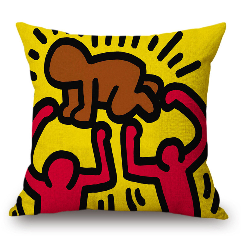 Подушка Keith Haring 5 Мульти в Самаре | Loft Concept 