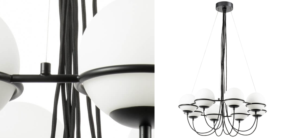 Люстра Melissa Chandelier Black 8 Люстра Melissa Chandelier Black 8 - Loft-Concept в Самаре