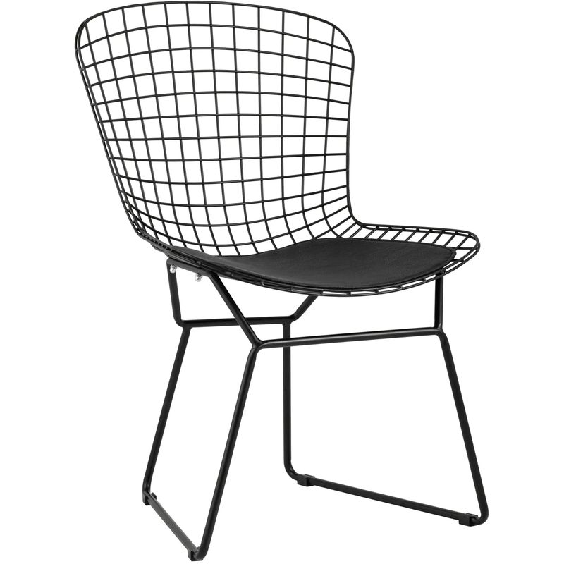 Стул Bertoia Chair Черный Матовый Металл Черный в Самаре | Loft Concept 