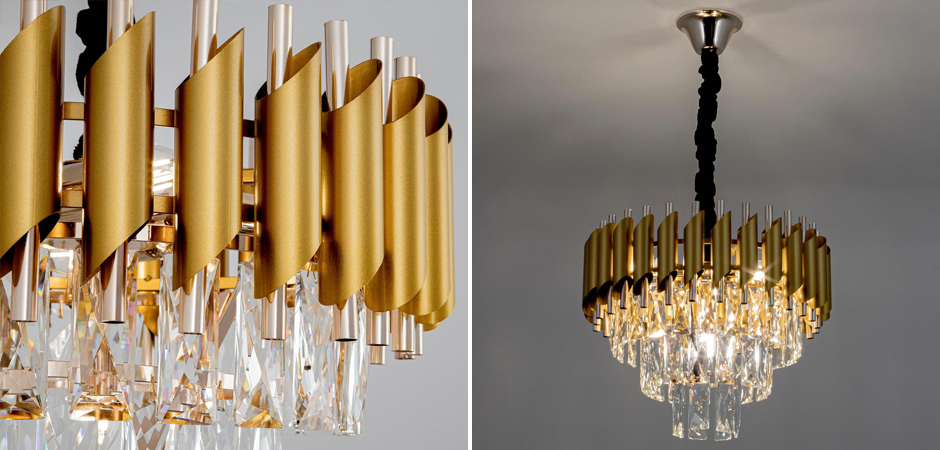 Многоярусная люстра Empire Crystal Gold&Silver Многоярусная люстра Empire Crystal Gold&Silver - Loft-Concept в Самаре