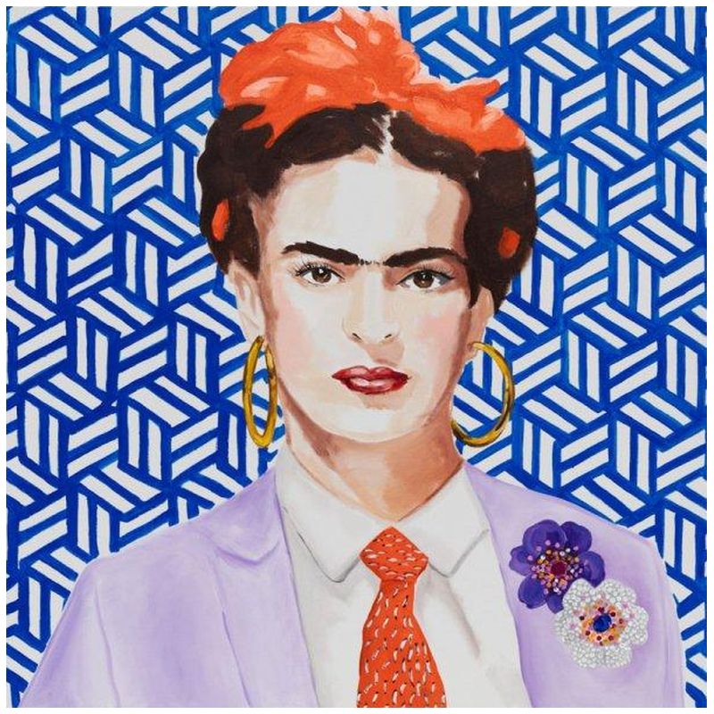 Картина Frida with Lavender Power Suit and Tie Мульти в Самаре | Loft Concept 