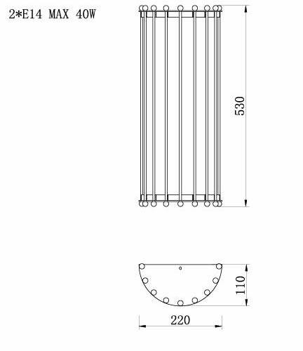 Бра Lantern Tiziano Chromium Sconces в Самаре