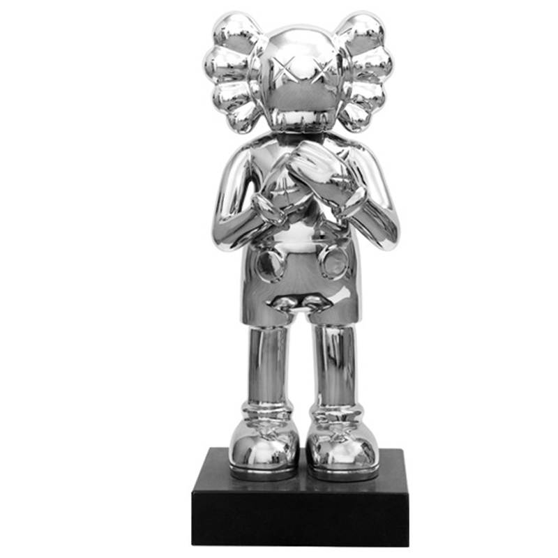 Статуэтка KAWS Silver on stand Серебряный в Самаре | Loft Concept 