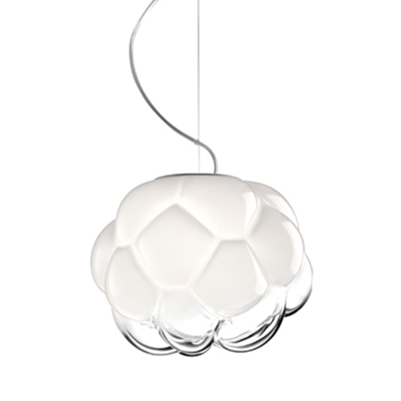 Подвесной светильник Fabbian Cloudy Hanging Lamp Белый Прозрачное Стекло в Самаре | Loft Concept 