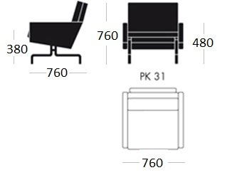 Кресло PK31 1 seat в Самаре