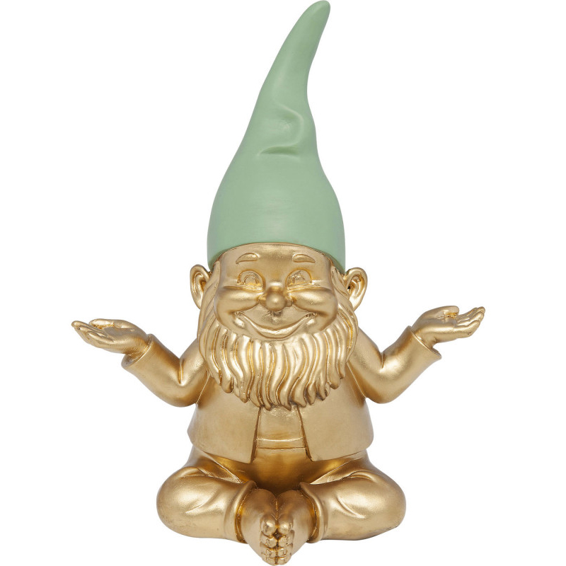 Статуэтка Golden Meditating Gnome Золотой в Самаре | Loft Concept 