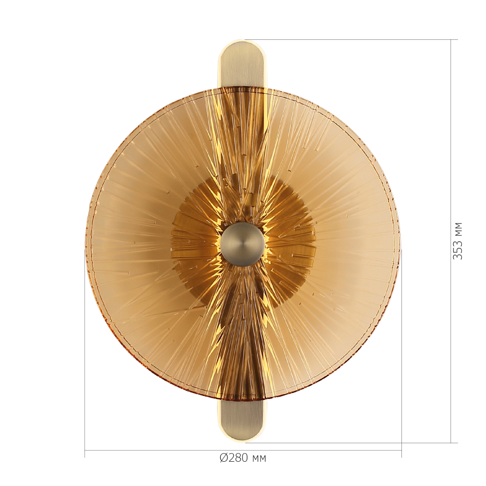 Бра с круглым стеклянным плафоном Gingham в Самаре