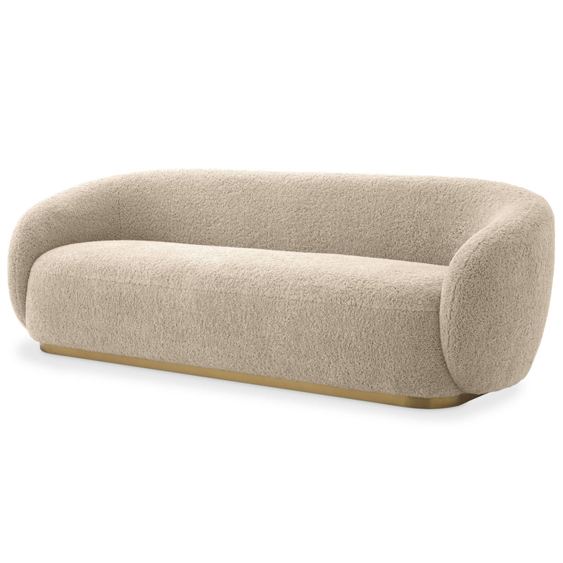 Диван Eichholtz Sofa Brice Sand Песочный Латунь в Самаре | Loft Concept 