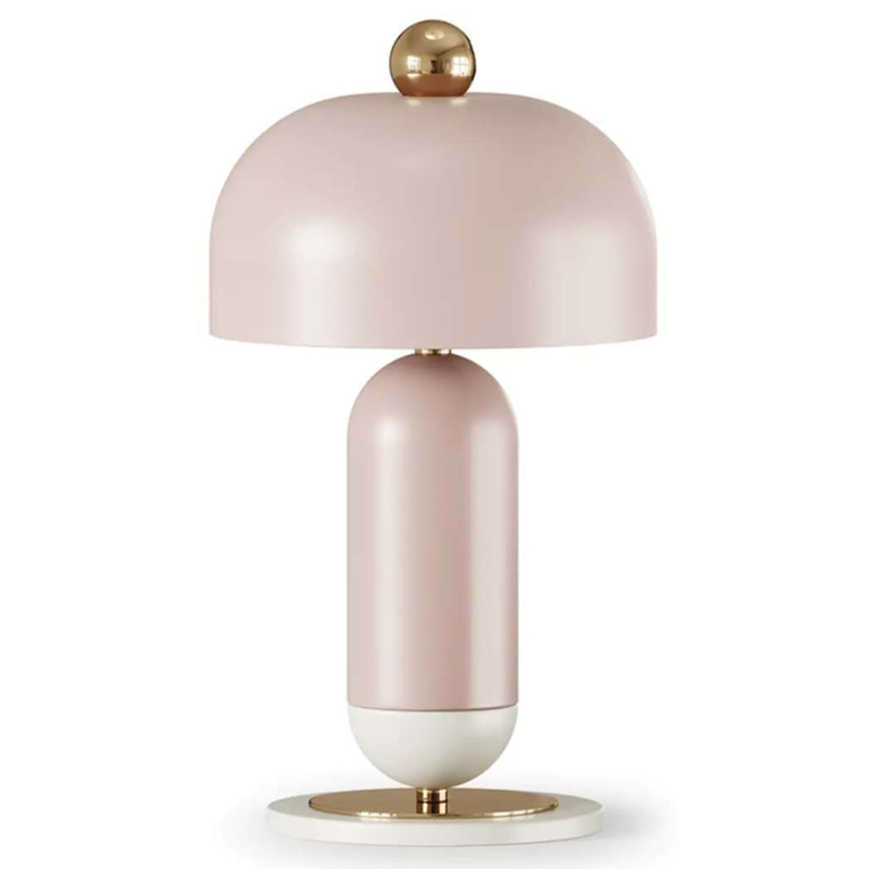 Meet Table lamp pink  Розовый пастельный Латунь в Самаре | Loft Concept 