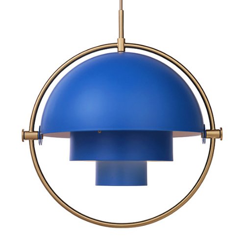 Люстра Louis Weisdorff Multi-lite Pendant Blue Латунь Синий в Самаре | Loft Concept 