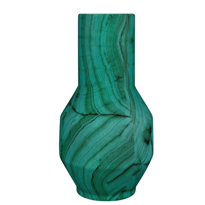 Ваза Malachite Vase rubikon Малахит Ваза Malachite Vase rubikon Малахит в Самаре | Loft Concept
