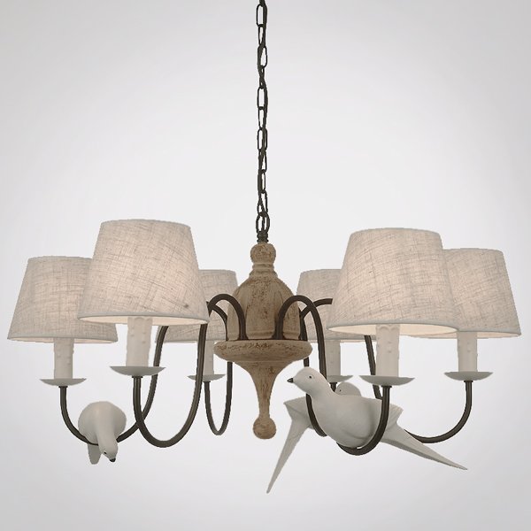 Люстра Norman Bird Chandelier ivory ( слоновая кость ) в Самаре | Loft Concept 