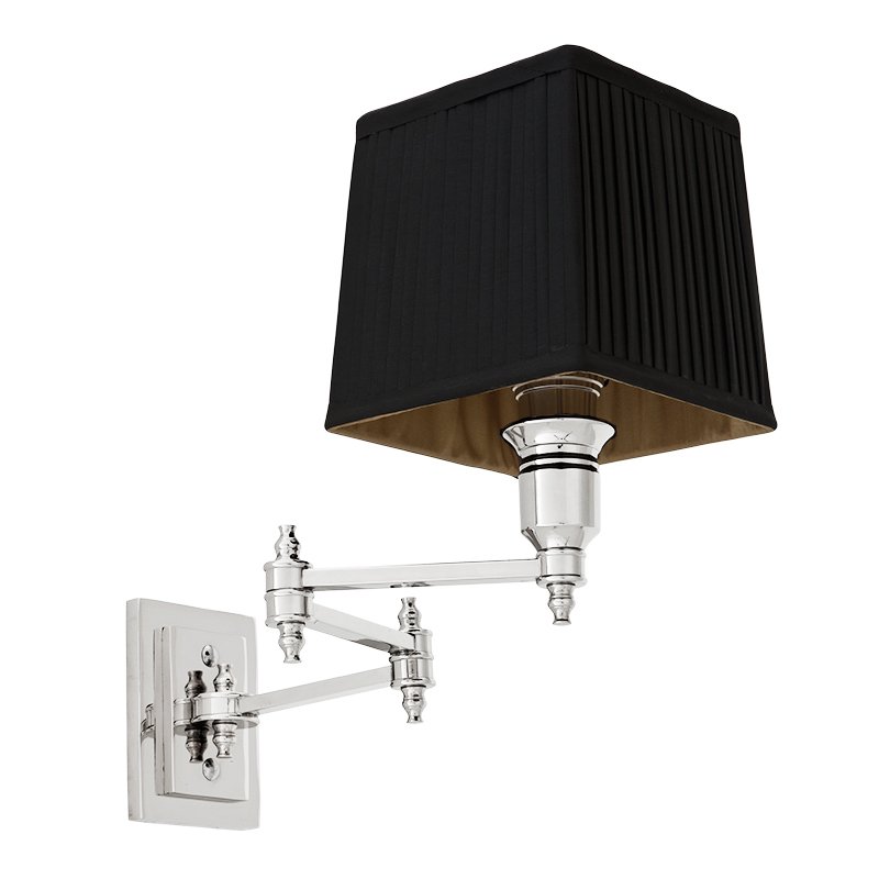 Бра Wall Lamp Lexington Swing Nickel+Black Никель Черный в Самаре | Loft Concept 