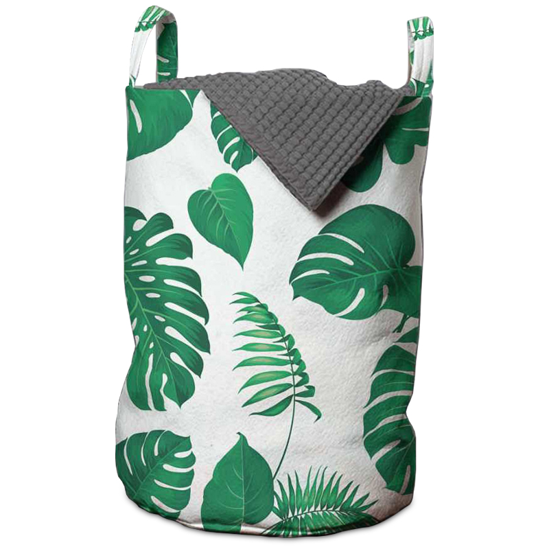 Корзина Tropical Pattern Basket Зеленый Белый в Самаре | Loft Concept 