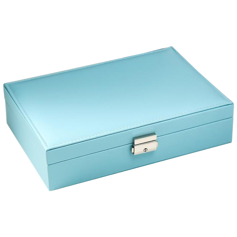 Шкатулка Azurine Jewerly Organizer Box light blue Голубой Бежевый в Самаре | Loft Concept 