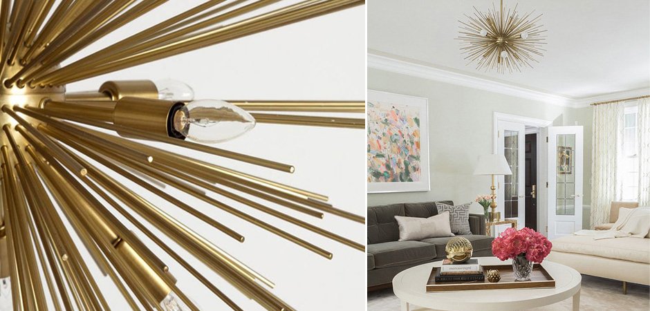 Люстра ASTRA Chandelier Sputnik Brass Люстра ASTRA Chandelier Sputnik Brass - Loft-Concept в Самаре