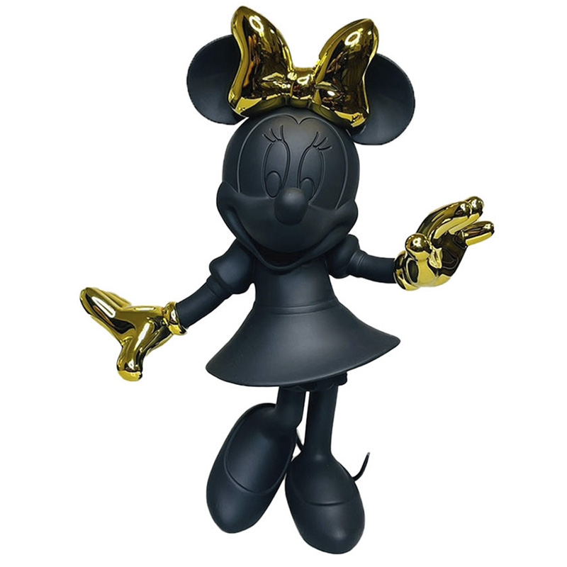 Статуэтка Минни Маус черного и золотого цвета Minnie Mouse Black&Gold Figurine Черный Золотой Статуэтка Минни Маус черного и золотого цвета Minnie Mouse Black&Gold Figurine Черный Золотой в Самаре | Loft Concept