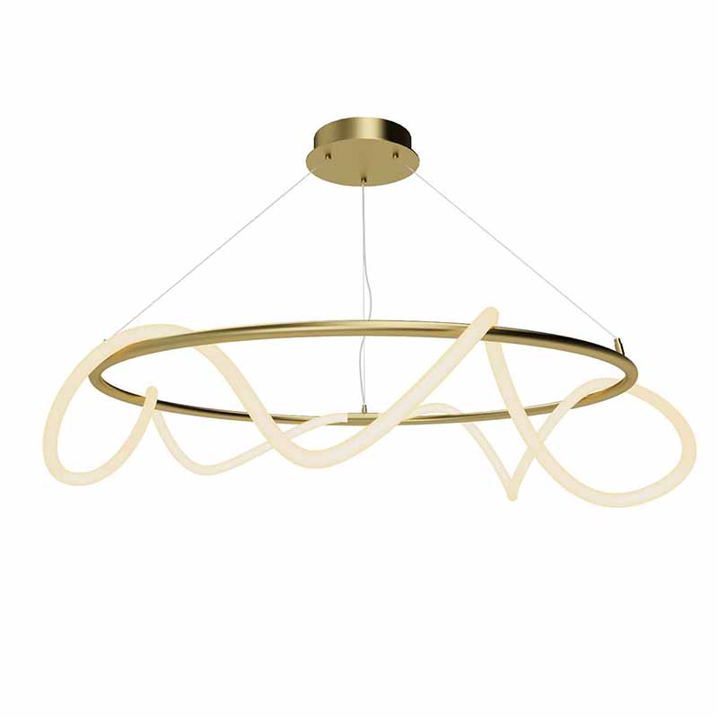 Люстра Luke Lampco Tracer Chandelier Gold 100 Белый матовое золото в Самаре | Loft Concept 