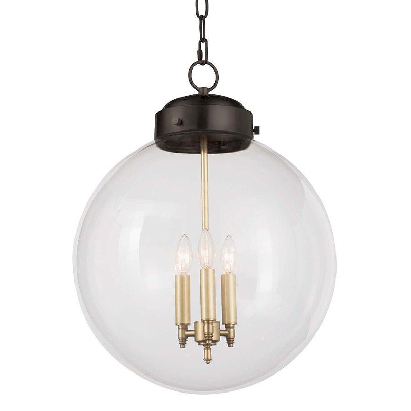 Подвесной светильник Conor Globe Hanging lamp Black Черный Прозрачный (Transparent) в Самаре | Loft Concept 