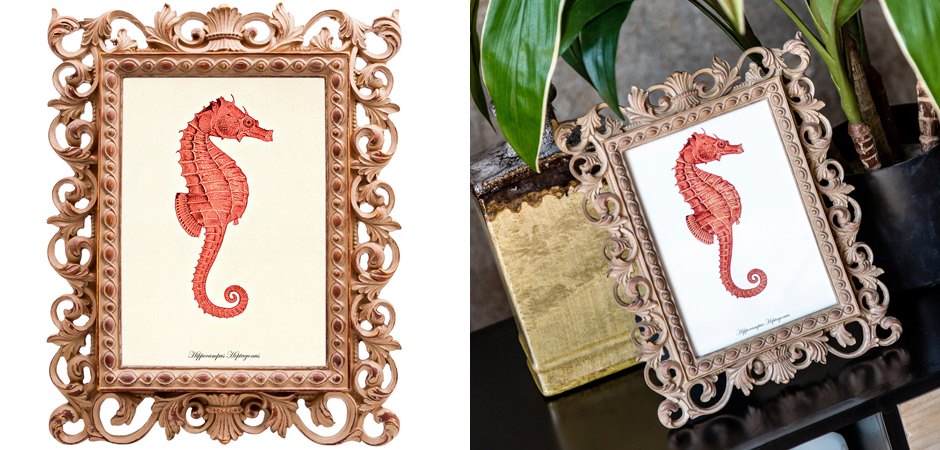 Постер Red Seahorse Poster Постер Red Seahorse Poster - Loft-Concept в Самаре