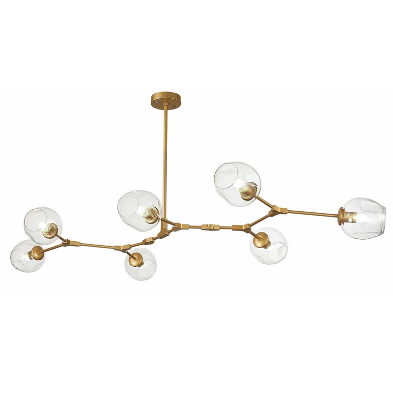 Люстра Branching Bubble Chandelier 7 gold Золотой в Самаре | Loft Concept 