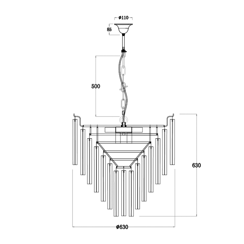 Люстра Eichholtz Chandelier Nova Chrome в Самаре