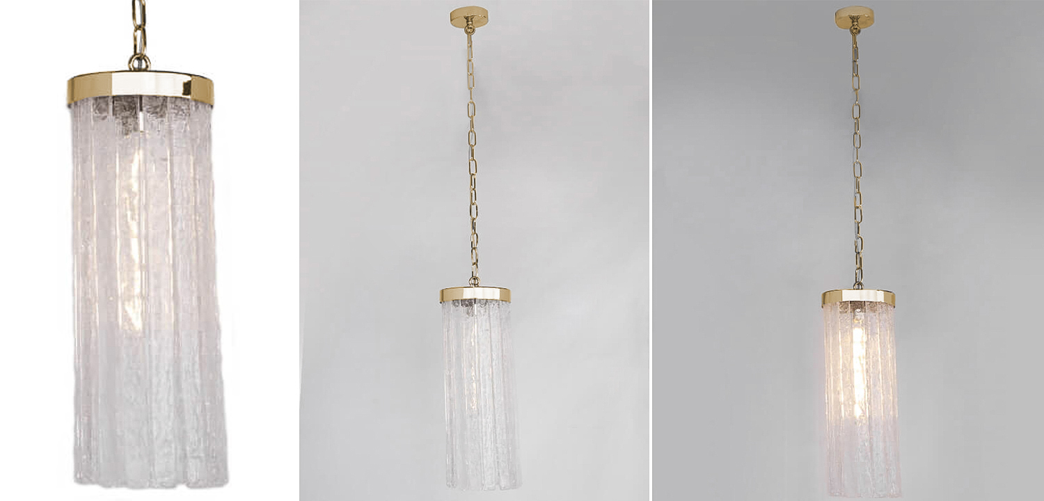 Подвесной светильник Crystal Harvey Gold Hanging lamp - фото