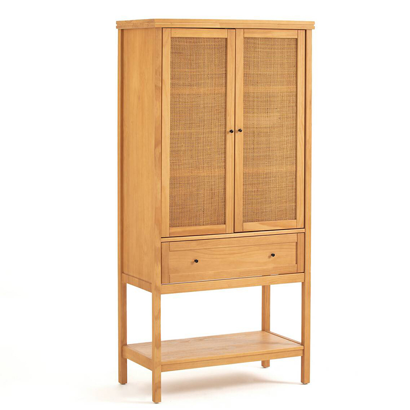 Шкаф Niels Wicker Cupboard 2 Doors Светлый дуб в Самаре | Loft Concept 