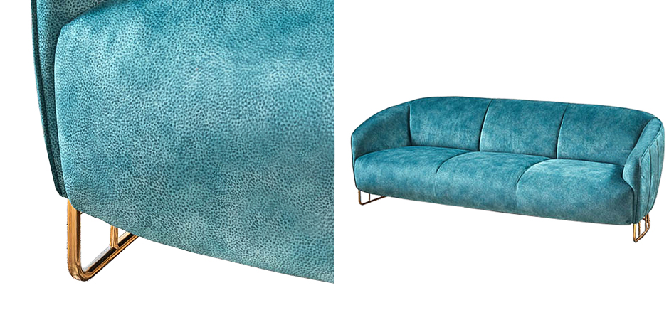 Диван Turquoise Ripples Sofa Диван Turquoise Ripples Sofa - Loft-Concept в Самаре