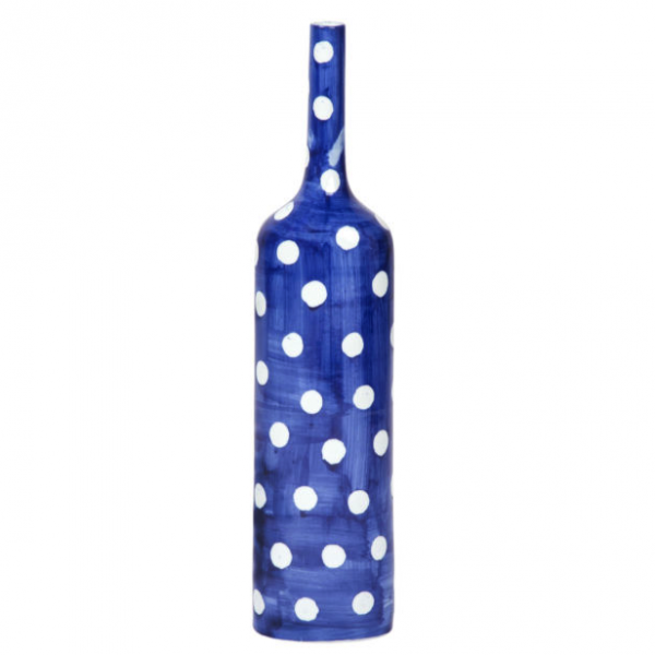 Ваза-бутылка blue & white ornament Point Bottle Синий Белый в Самаре | Loft Concept 