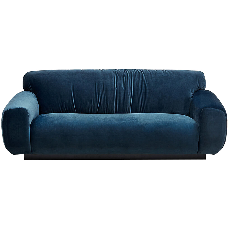 Диван Inesia Sofa blue Темно-синий Черный в Самаре | Loft Concept 