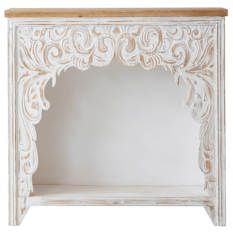 Консоль Indian Antique White Furniture Felicienne Console Древесина Белый в Самаре | Loft Concept 