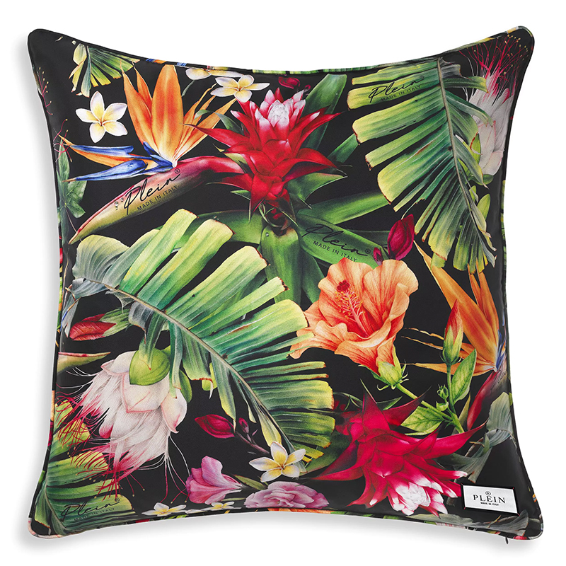 Подушка Philipp Plein Cushion Silk Jungledonna 70 x 70 Мульти в Самаре | Loft Concept 