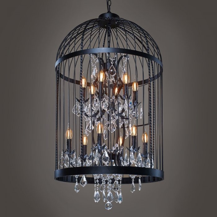 Люстра Steampunk Birdcage Chandelier 60 black Черный в Самаре | Loft Concept 