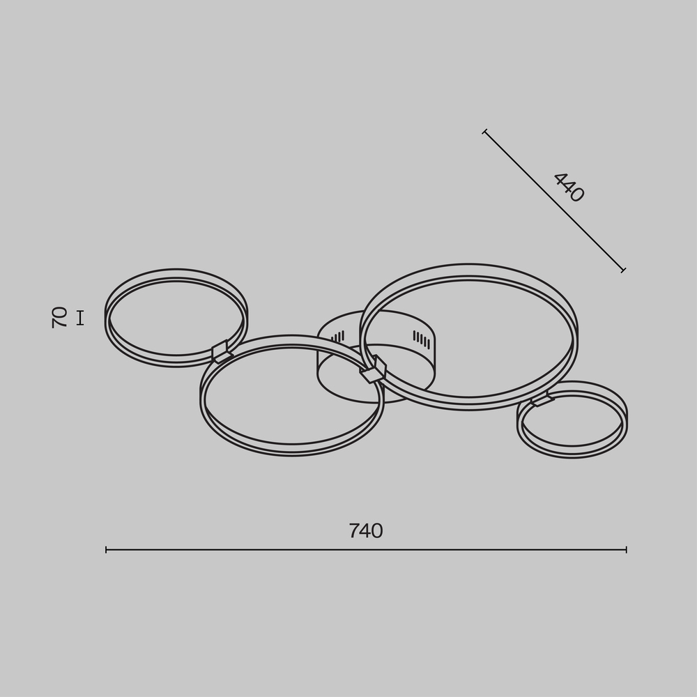 Потолочный светильник Olympia 3000-4000К 39Вт в Самаре