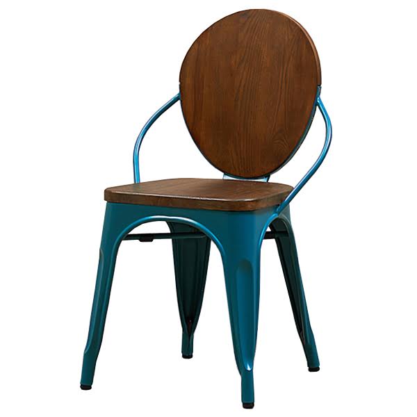 Стул Tolix chair Wooden Turquoise Дуб темный Бирюзовый в Самаре | Loft Concept 