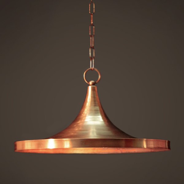 Подвесной светильник Copper Pendant Lamp Beat Light Wide Белый Медь Латунь в Самаре | Loft Concept 