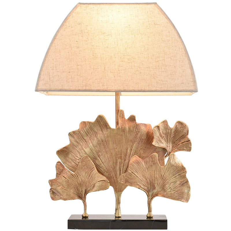 Настольная лампа Ginkgo Table lamp Молочный Латунь Черный в Самаре | Loft Concept 