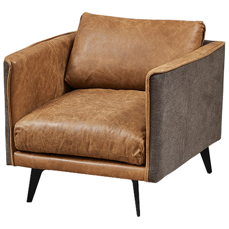 Кресло Caramel Leather & Textiles Armchair Карамель Серый в Самаре | Loft Concept 