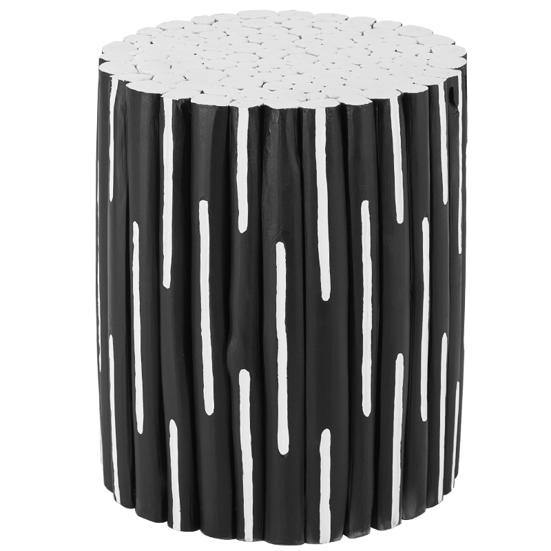 Приставной стол Table Licorice Sticks Black White Черно-белый в Самаре | Loft Concept 