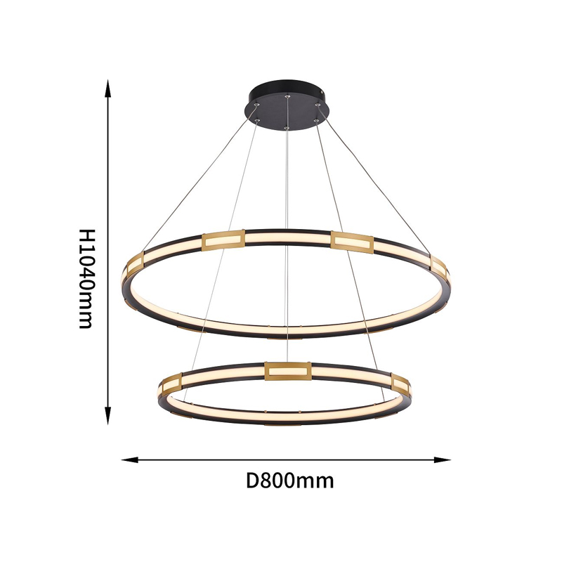 Двойная кольцевая светодиодная люстра Range в Самаре