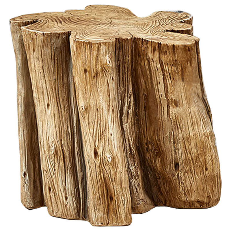 Приставной стол Wavy Stump Side Table Коричневый в Самаре | Loft Concept 