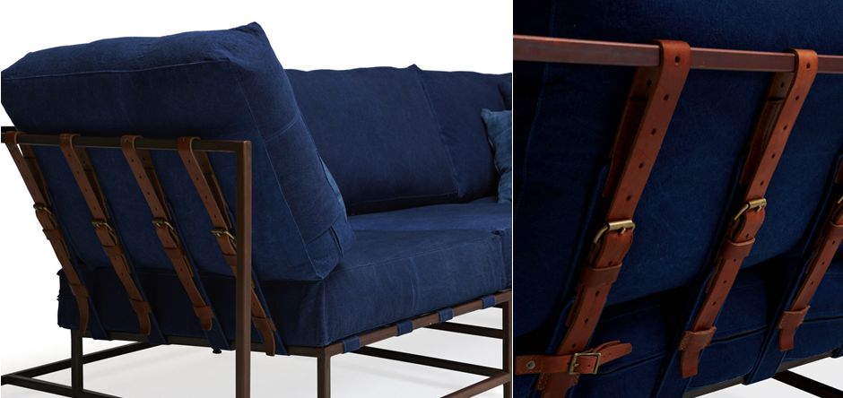 Диван Kenn X Miller sofa Indigo and copper denim Диван Kenn X Miller sofa Indigo and copper denim - Loft-Concept в Самаре