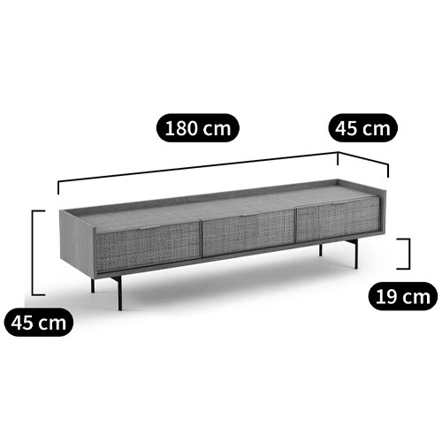 ТВ-тумба с плетеным декором Buckley Wicker TV Stand в Самаре