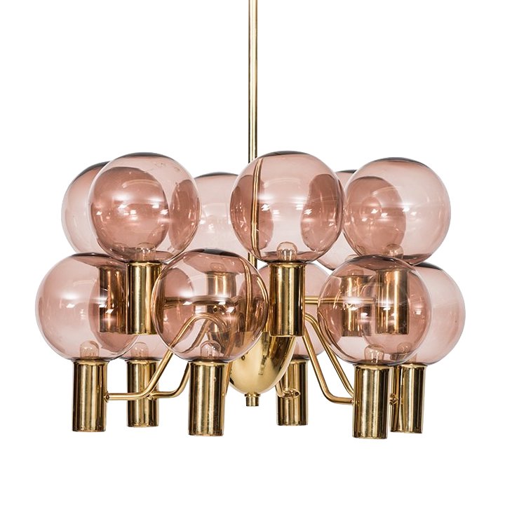 Люстра Hans-Agne Jakobsson Ceiling Lamps Глянцевое золото Розовый (Rose) в Самаре | Loft Concept 