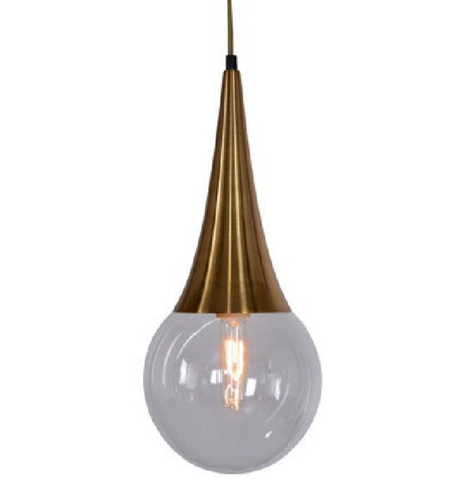 Подвесной светильник Drop Pendant lamp Латунь Античная полированная в Самаре | Loft Concept 