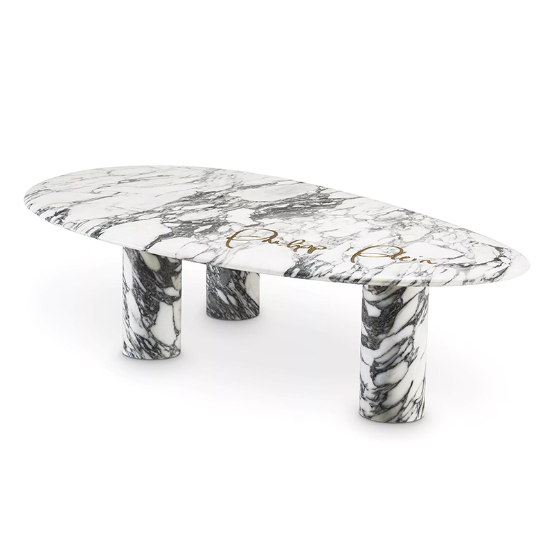 Кофейный стол Philipp Plein Coffee Table Forte Белый Белый Мрамор Bianco в Самаре | Loft Concept 