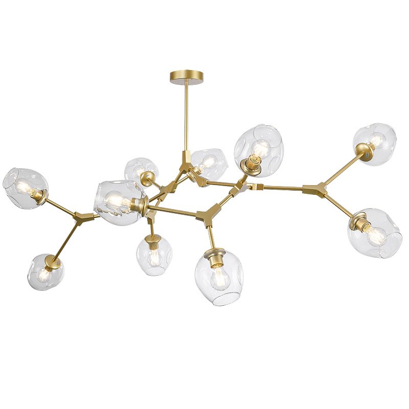 Люстра Branching Bubble Chandelier Черный Золотой в Самаре | Loft Concept 