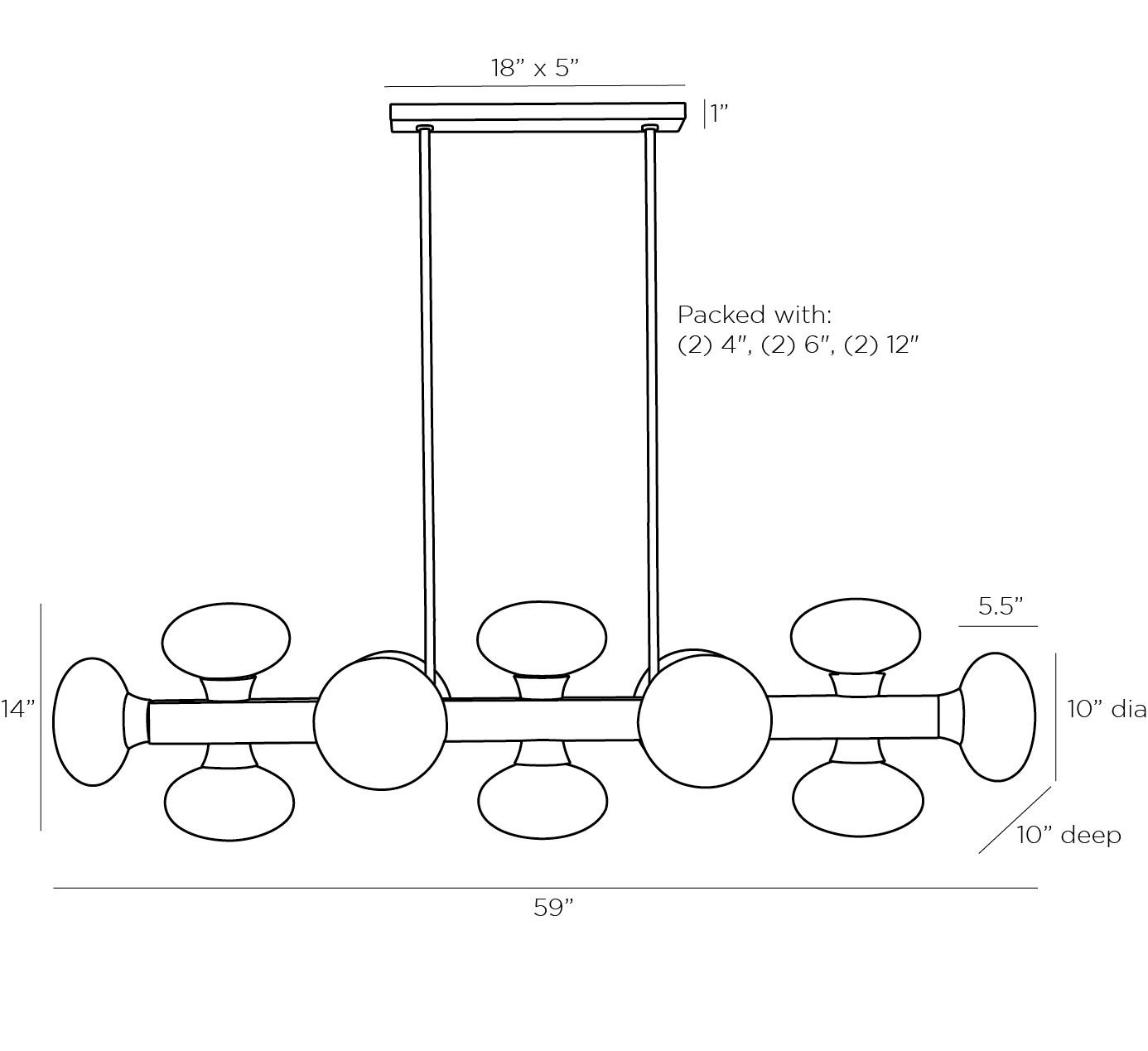 Люстра Arteriors KLARISSA CHANDELIER в Самаре